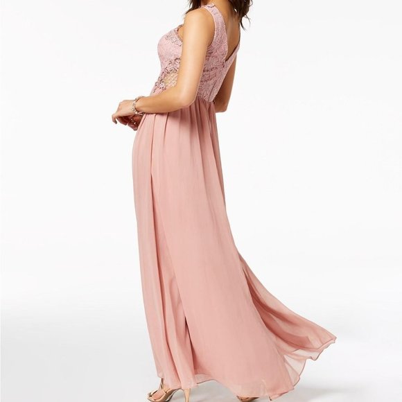 City Studio Embellished Illusion Tulip Gown - Picture 10 of 15